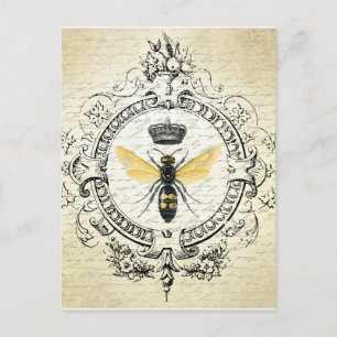 Vintage französische Bienenpostkarte Postkarte