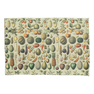 Vintage Französische Botanische Obstplakate Kunst Kissenbezug