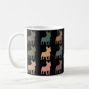 Vintage Französische Bulldogge Retro Haustierliebh Kaffeetasse