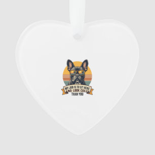 Vintage Französische Bulldogge Sonnenbrille Mein J Ornament