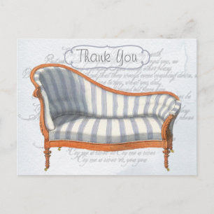 Vintage französische Chaises Lounges individuelle  Postkarte