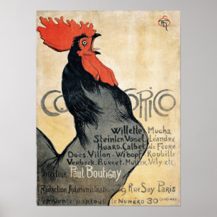 Vintage französische Cocorico Artists Poster