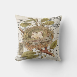 Vintage französische Dekoration mit Eierwürfelkiss Kissen