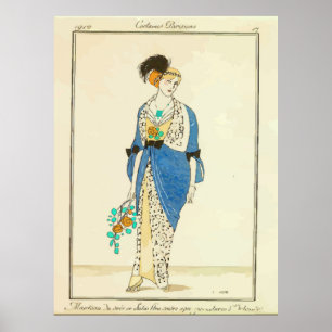 Vintage französische Dress Ad Poster