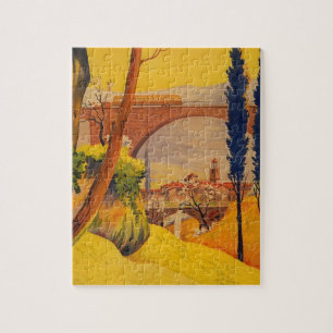 Vintage Französische Eisenbahn - Illustration Puzzle