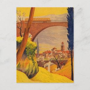 Vintage französische Eisenbahn Postkarte