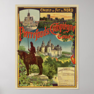Vintage französische Eisenbahnwerbung Poster