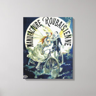 Vintage französische Fahrradwerbung Leinwanddruck