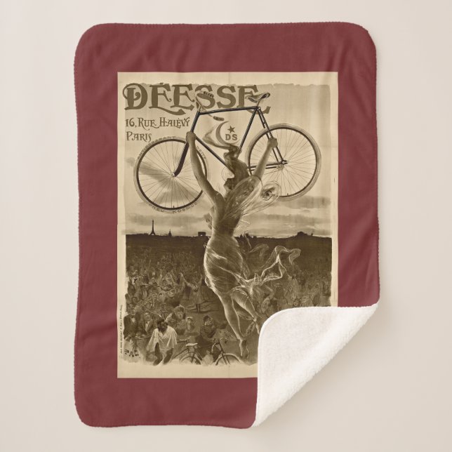 Vintage französische Fahrradwerbung Sherpadecke (Vorderseite)