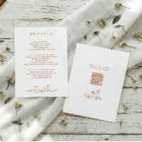 Vintage französische florale Terrakotta-Hochzeitsd
