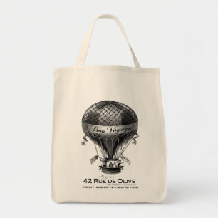 Vintage französische Heißluftballon-Tasche Tragetasche