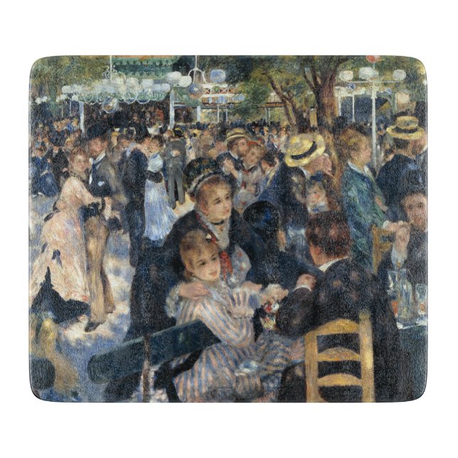 Vintage-französische impressionistische Pariser Ta Schneidebrett (Vorderseite)