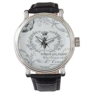 Vintage französische Königin-Bienenuhr Armbanduhr