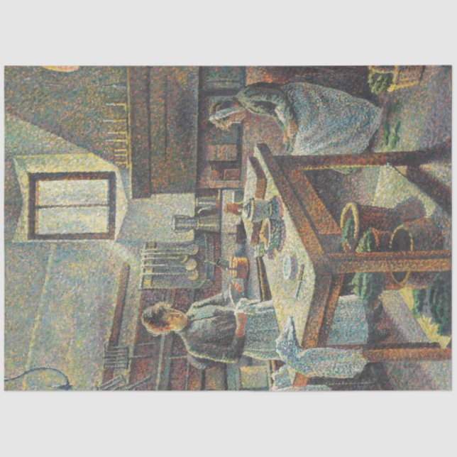 Vintage Französische Küche Seidenpapier (Vorderseite)