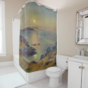 Vintage französische Küstenlandschaft von Renoir Duschvorhang
