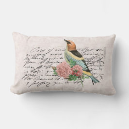 Vintage französische Landesflora Lendenkissen