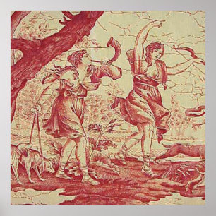 Vintage französische Landeskunde Poster