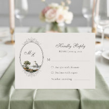 Vintage französische Landhochzeit mit Monogramm