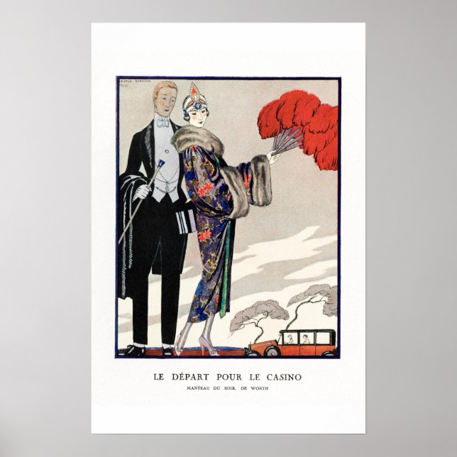 Vintage französische Mode Poster (Vorne)