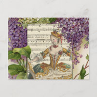 Vintage französische Mode und Lilacs