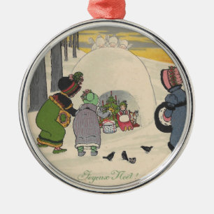 Vintage französische ornament aus metall