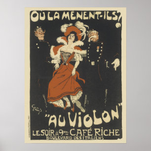 Vintage französische Plakate - Café Riche