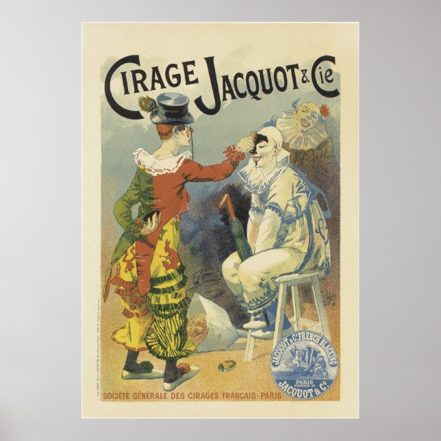 Vintage französische Poster - Clowns Zirkus (Vorne)