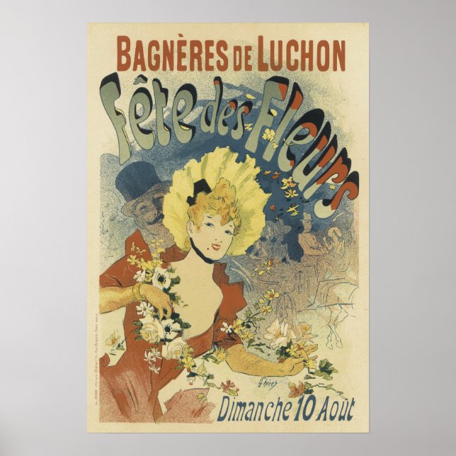 Vintage französische Poster - Fleurs (Vorne)