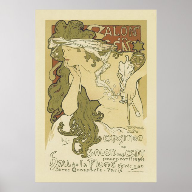 Vintage französische Poster - Salon (Vorne)