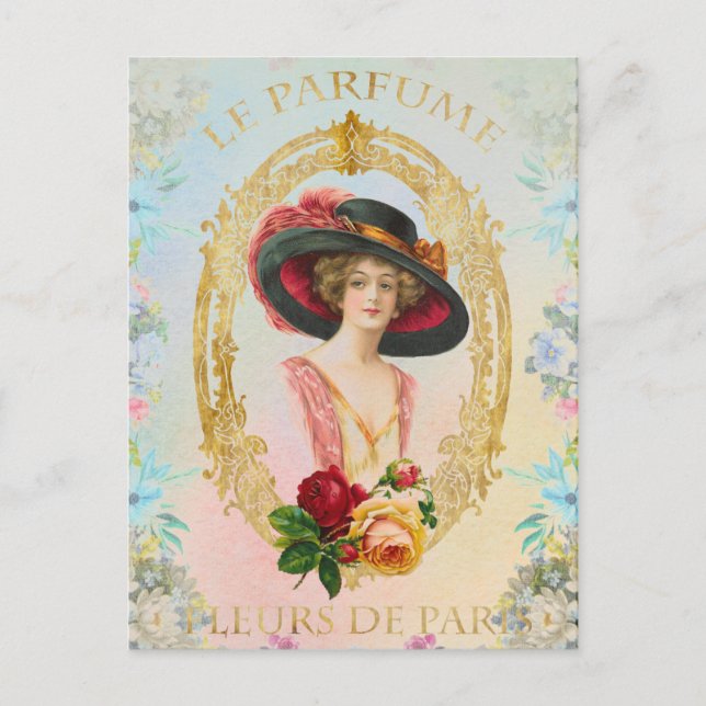 Vintage französische Postkarte (Vorderseite)