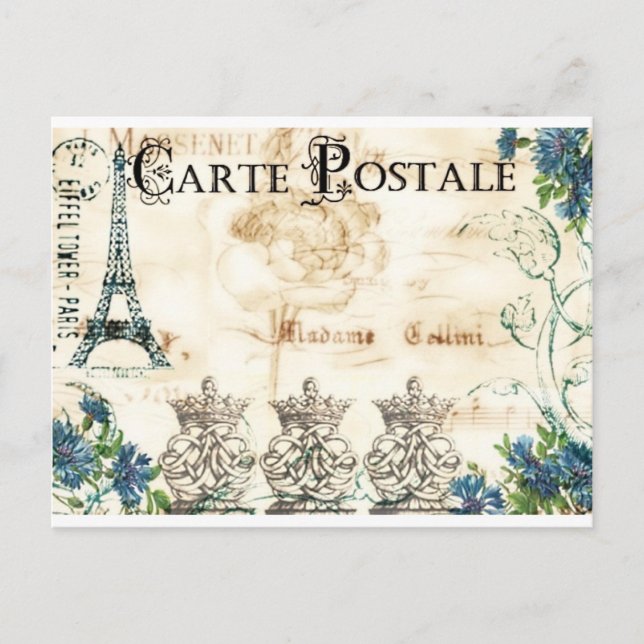 Vintage französische Postkarte (Vorderseite)