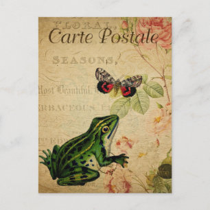 Vintage französische Postkarte, Retro-Nebel und Sc Postkarte