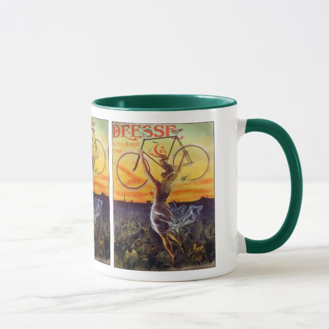 Vintage französische Radkunst Tasse (Rechts)