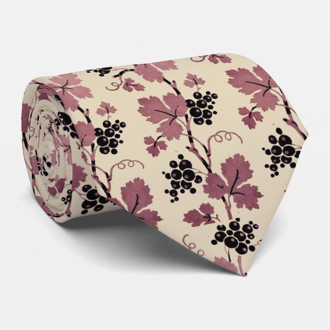 Vintage französische Rebe-Krawatte Krawatte (Gerollt)