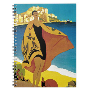 Vintage französische Reise Notizblock