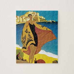 Vintage französische Reise Puzzle