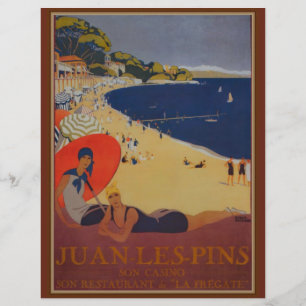 Vintage französische Reisewerbung