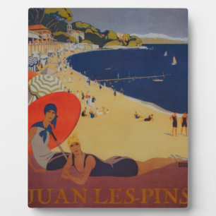 Vintage französische Reisewerbung Fotoplatte