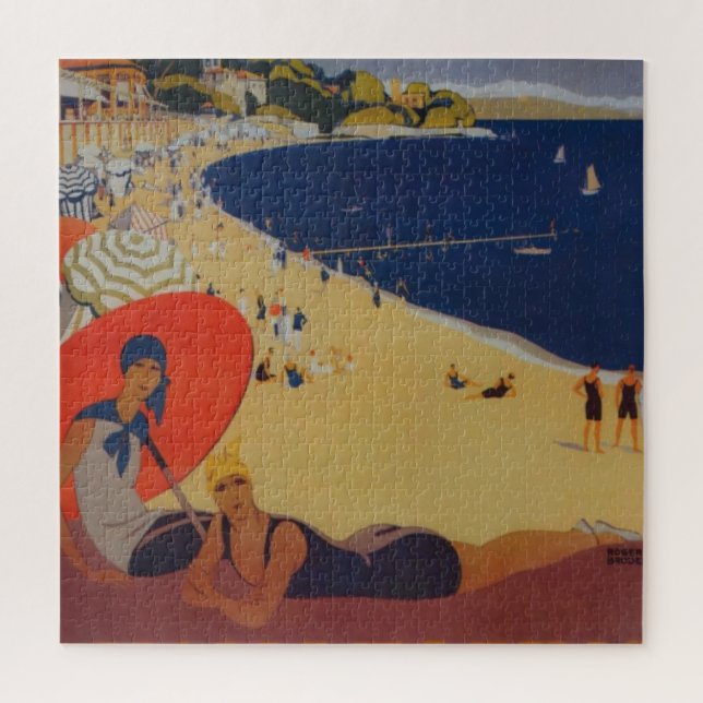 Vintage französische Reisewerbung Puzzle (Vertikal)