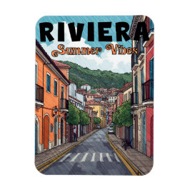 vintage, Französische Riviera Magnet