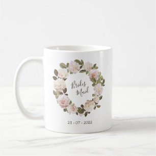 Vintage französische Rose Bridesmaid Hochzeitsgese Kaffeetasse