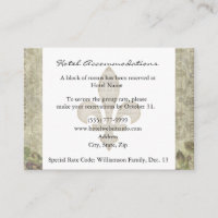Vintage Französische Rose Hotel Unterkunft Karten