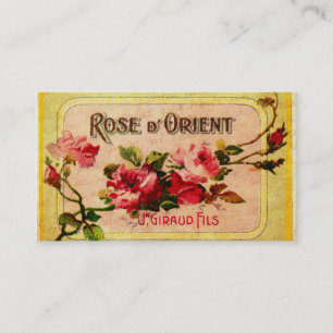 Vintage-französische-Rosen Visitenkarte