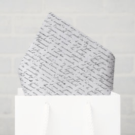 Vintage französische Schrift Seidenpapier