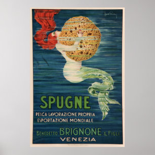 Vintage französische Spontanwerbung Poster