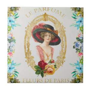 Vintage französische Taille Fliese