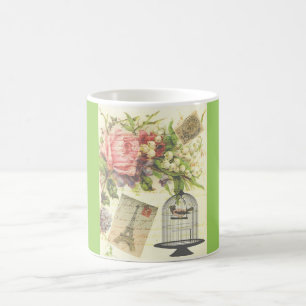 Vintage französische Thema-Tasse Paris Kaffeetasse