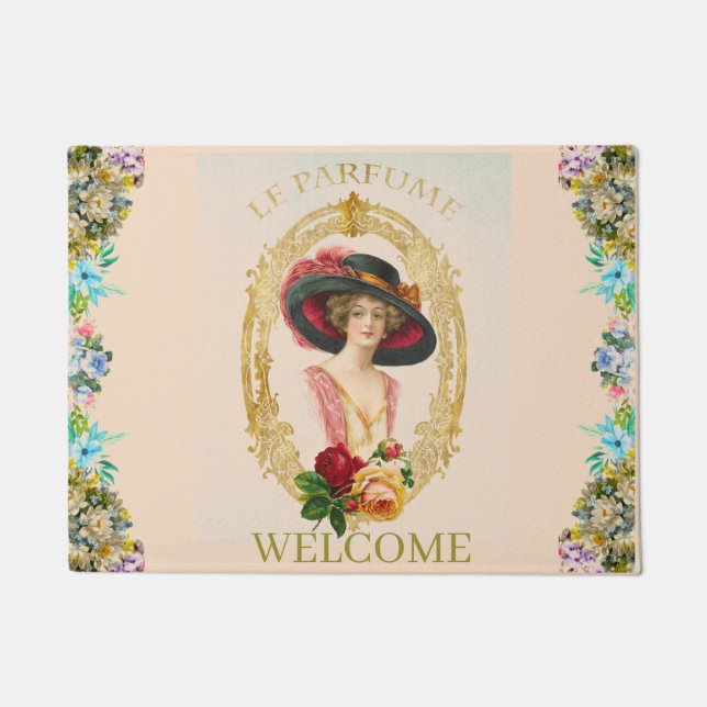 Vintage französische Türmatte (Vorderseite)