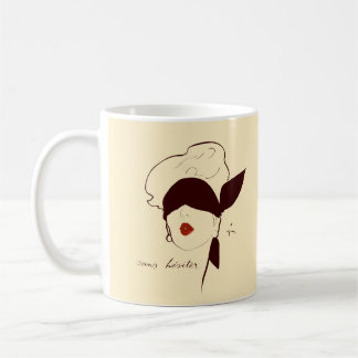 Vintage Französische Verbundene Frau Rene Gruau Be Kaffeetasse