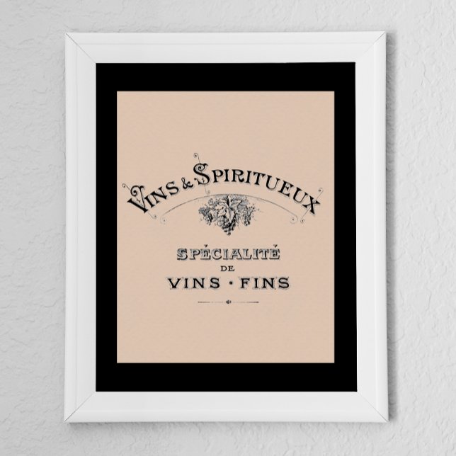 Vintage französische Weinanzeige Poster (Von Creator hochgeladen)